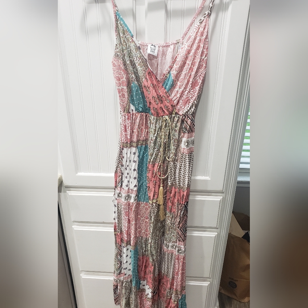 Stajil Bohemian Patchwork Maxi Dress